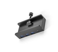 4Ports USB3.0 HUB Con Alimentatore Adattatore Splitter USB3.0 Tipo Clip Splitter Multiplo Trasmissione Dati Velocità Veloce Adattatore Dock USB