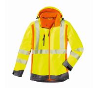 4PROTECT Attenzione scommessarschutz-Softshell-Jacke Houston giallo fluorescente/arancio fluorescente 5XL