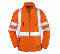 4PROTECT Giacca in pile ad alta visibilità Seattle arancione fluorescente XXL