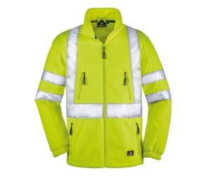 4PROTECT Giacca in pile ad alta visibilità Seattle giallo fluorescente 6XL