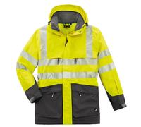 4PROTECT Parka ad alta visibilità Tampa giallo fluorescente/grigio 4XL