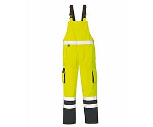 4PROTECT Scommessa Warningrssalopette protettiva Chicago giallo fluorescente/navy 3XL