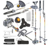 4PS Tagliasiepi Benzina Motosega Trimmer Accessori Multifunzionale