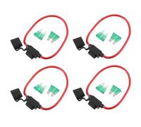 4pz 10AWG Manometro Auto Line ATC Inline Fusibile Supporto con 8 30A Fusibile