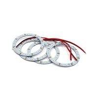 4pz 12V 80mm 24 SMD LED alo Anello lampada luce Automobile Automobile