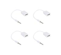4pz 3.5mm Maschio AUX Audio Plug Jack A USB 2.0 Femmina Cavo per Cavo MP3