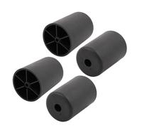 4pz 60mm diametro 80mm Altezza armadio divano gamba piedini in plastica nera