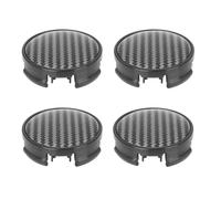 4pz 62mm 4 Alette Ovattato Nero Ruota Centro Cappuccio Perno Copertura Cappucci