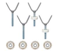 4pz Adattatore Ringhiera per Cancello Bambini, Universale Aste Spindle a Y Adattatori Ringhiere Scale per Montaggio a Pressione Cancelli Sicurezza Bambini e Animali Uso Interno ed Esterno