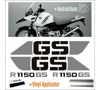 4pz Adesivi Nero Argento Compatibili con BMW R 1150 GS ADVENTURE R1150 R1150GS