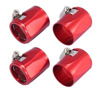 4pz AN18 Esagonale Tubo flessibile Finitore Fascetta Adattatore Raccordo Rosso