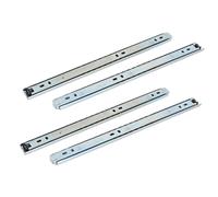 4pz Armadietto Cassetto 2 Sezioni Telescopiche Guide Scorrevoli Per Cassetti 14"