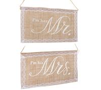 4Pz Bandiere Da Giardino E Sedia Per Decorazioni Matrimoniali