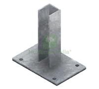4PZ BASE SUPPORTO PER PALETTO QUADRO ZINCATA PER PALETTO MM 50 X 50: