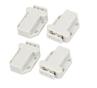 4pz Comando Pressione Per Armadio Cricchetto Apribile Scatto Tattile 63x43x17mm