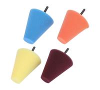 4pz Cono Spugna Lucidatura Lucidatura Tamponi per Auto Ruote Mozzo Detergente