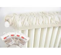 4PZ Copricalorifero Elasticizzato in Beige Estensibile da 80 a 140cm Ecrù Copri Termosifoni Tessuto Copri Calorifero in Stoffa Copritermosifone Stoffa in Cotone 100% Copricalorifero MADE IN ITALY