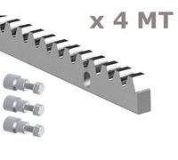 4PZ CREMAGLIERA ZINCATA 30X12 M4 FISSAGGIO MECCANICO 4M X C850 230V FAAC 490124