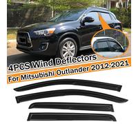 4pz Deflettori Aria Antiturbo Oscurati Per Mitsubishi Outlander 2012-2021