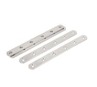 4pz Dritto Piatto Rammendo Riparazione Piastra Di Unione Fermaglio 200x20x3mm