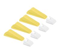 4pz Fermaporta Fermaporte Gomma Cuneo Largo Porta Cuneo Robusto Giallo