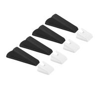 4pz Fermaporta Fermaporte Gomma Fermaporta Cuneo Largo Porta Cuneo Robusto Nero