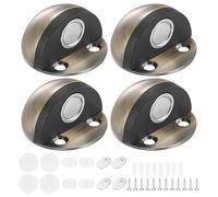 4pz Fermaporte Pavimento, 1" Magnetico Mezza Cupola [Verde Bronzo]