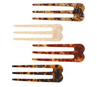 4pz Forcine Capelli Francesi per Donna, Moda Mollette Francesi per Capelli Sofisticate Forcine a Tre Punte come Donne e Ragazze Chignon e Twist Acconciature Accessori