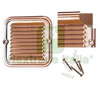 4PZ GRIGLIA AERAZIONE QUADRATA IN RAME CM.14X14: