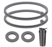 4pz Guarnizione di Ricambio per Blenderbottle Strada Flip Shaker Cup, 2 Misure Guarnizione Coperchio in Silicone Accessori per Blenderbottle Strada Shaker 24oz e 28oz (Grigio)