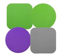 4pz Jar Opener Pad, Sottobicchieri Antiscivolo Gomma Pinze per Apri Barattoli Sottobicchiere da Cucina per Soffrono di Bambini Mani Deboli, Rotondo (Viola, Verde), Quadrato (Grigio, Verde)