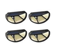 4PZ LAMPADA LUCE FARETTO FARO ESTERNO SOLARE 102 LED SMD SENSORE MOVIMENTO TA005