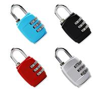 4Pz Luggage Combination Lock,3 cifre Viaggio Lucchetto codice Locks armadietti Palestra Sport Bagagli Scuola armadi, Confezione