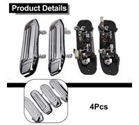 4pz Maniglie portiere esterne auto cromate per Mitsubishi per Montero per Pajero