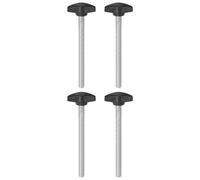 4pz Manopole a T con Viti a Testa Alare M8x95mm Manopole,Nero