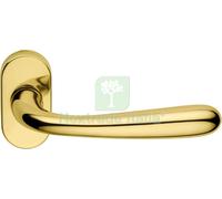 4PZ MEZZA MANIGLIA 'GOCCIA'CON ROSETTA OVALE CROMO SATINATO DX: