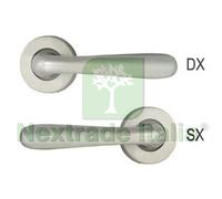 4PZ MEZZA MANIGLIA KAROL SERIE 9561 IN ZAMA FINITURA OTTONE CROMO SATINATO DX :