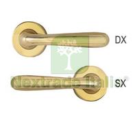 4PZ MEZZA MANIGLIA KAROL SERIE 9561 IN ZAMA FINITURA OTTONE LUCIDO DX :