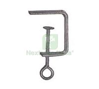 4PZ MORSETTI TRAFORO MM.80 IN ACCIAIO ZINCATO: