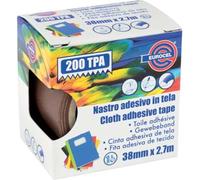 4PZ NASTRO ADESIVO TELATO 200 TPA EUROCEL MARRONE MM 38 ML 2,7