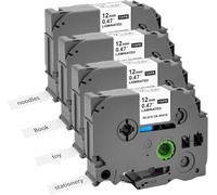 4Pz Nastro per Etichette Compatibile Brother P-Touch Tze-231 Tze231 TZ-231