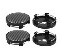 4pz nero 60mm 5 Clip pneumatico ruota mozzo centrale coperchio cappucci per auto