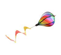 4PZ Palloncino Wind Spinner Un Righe Windsock Balloon Yard Decor Spiral Bal1539