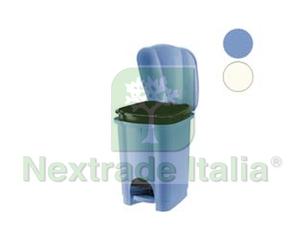 4PZ PATTUMIERA "CAROLINA" APERTURA A PEDALE CON SECCHIO INTERNO CM.20X22,5X29,7: