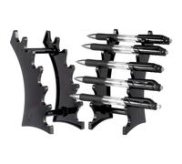 4Pz Penne Nero Acrilico Per Desktop, Multiuso E Stabile