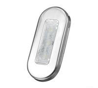 4pz per lampada LED Navale 12V Cromata 4pz per lampada LED Navale(GREEN) | per acciaio lucido, lente per chiara, impermeabile IP67, ideale per esterni barca e yacht