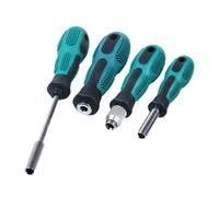 4pz Per Maniglie Cacciavite con Impugnatura Solida e Ricambio Rapido Porta Punte