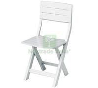 4PZ POLTRONA RESINA PIEGHEVOLE GILDA BIANCA: