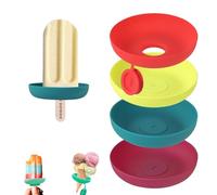 4pz Porta Ghiaccioli per Bambini,Porta ghiaccioli antigoccia,Stampini per gelato,Coppa gelato multifunzionale in silicone, Supporti per coni gelato riutilizzabili per ragazze e ragazzi,Ghiaccioli per