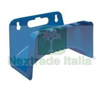 4PZ PORTATUBO DA MURO A SELLA IN PLASTICA :